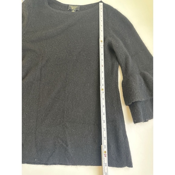 Charter Club Luxury Cashmere Ruffle 3/4 Sleeves Top - Picture 8 of 9